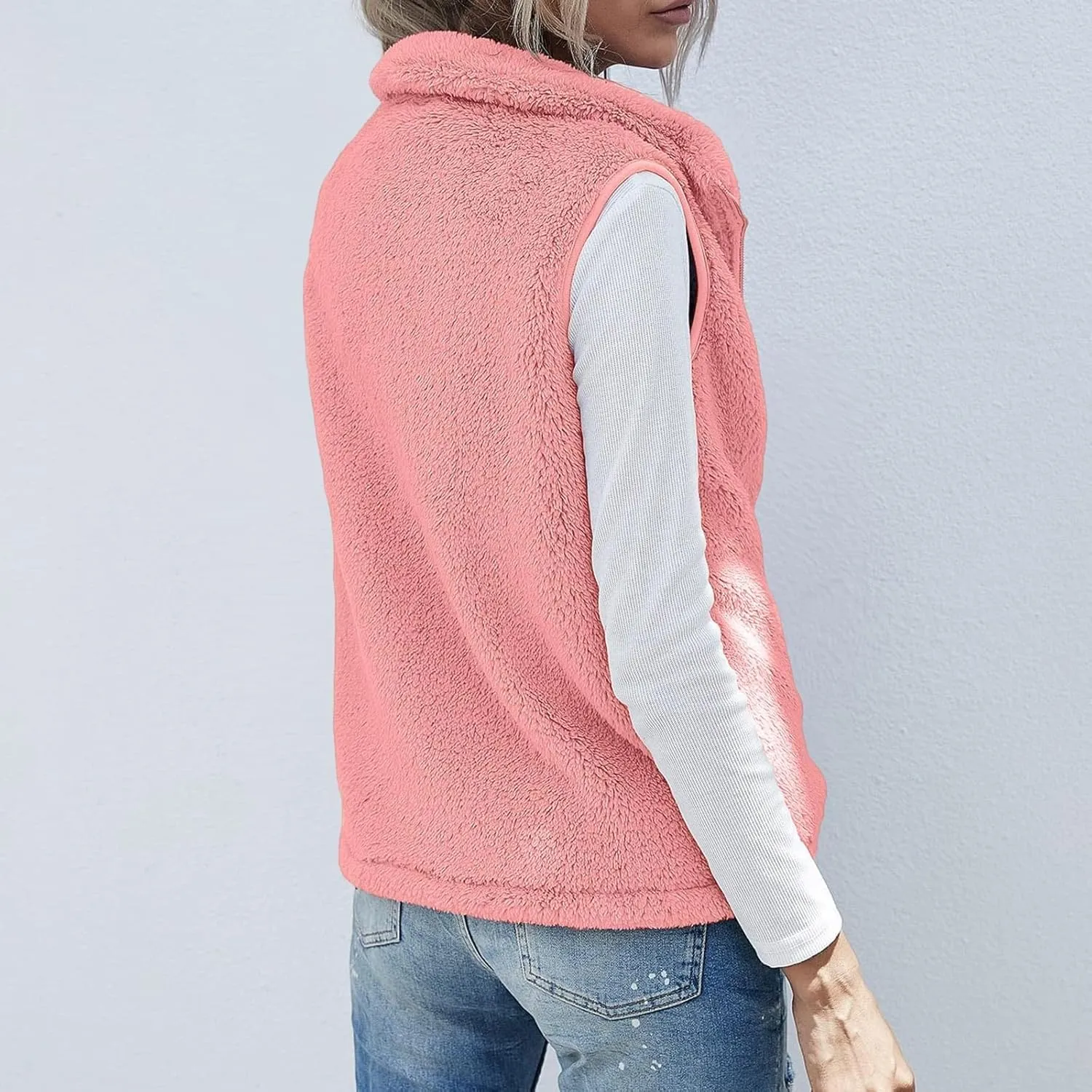 COTECRAM 2025 Fashion Women Faux Fur Vest Short Sleeveless Jacket Winter Warm Coats Outwear Comfy Soft Waistcoat