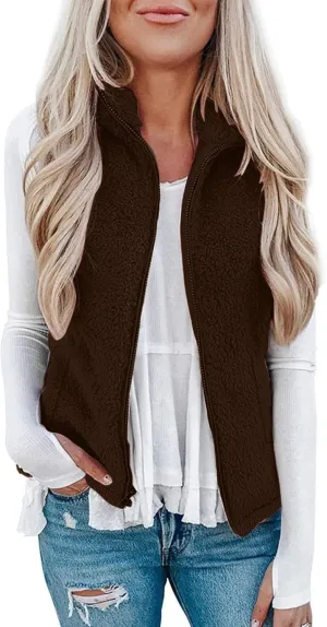 COTECRAM 2025 Fashion Women Faux Fur Vest Short Sleeveless Jacket Winter Warm Coats Outwear Comfy Soft Waistcoat