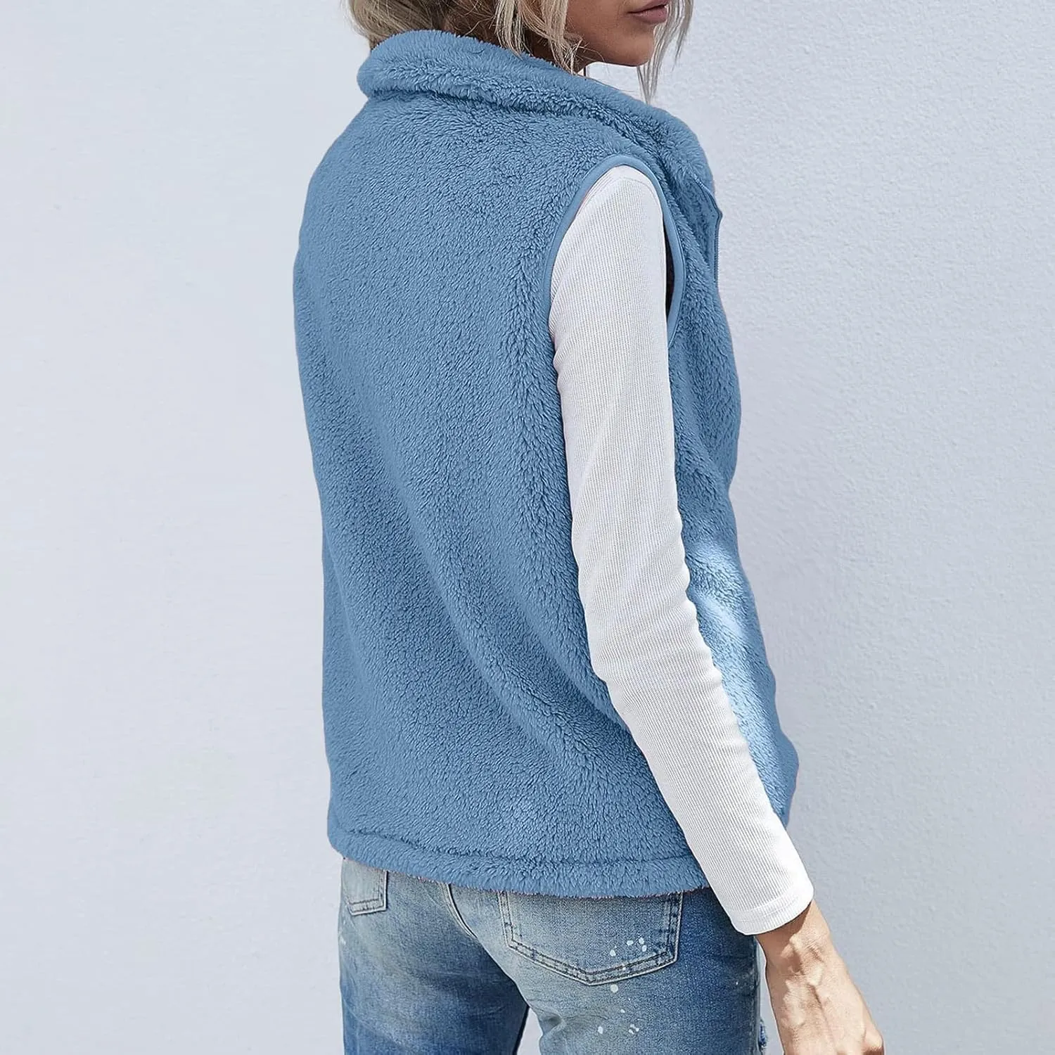 COTECRAM 2025 Fashion Women Faux Fur Vest Short Sleeveless Jacket Winter Warm Coats Outwear Comfy Soft Waistcoat