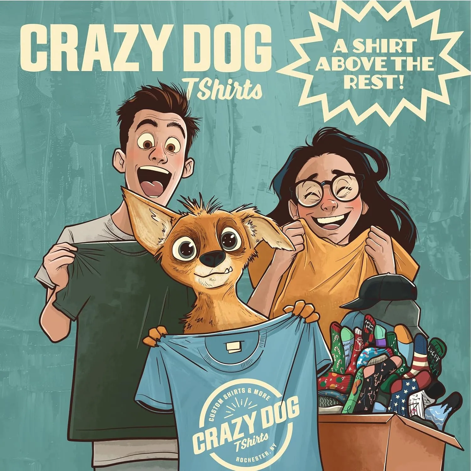 Crazy Dog Women's T Shirt Hold On Let Me Overthink This Funny Sarcastic Novelty Tee