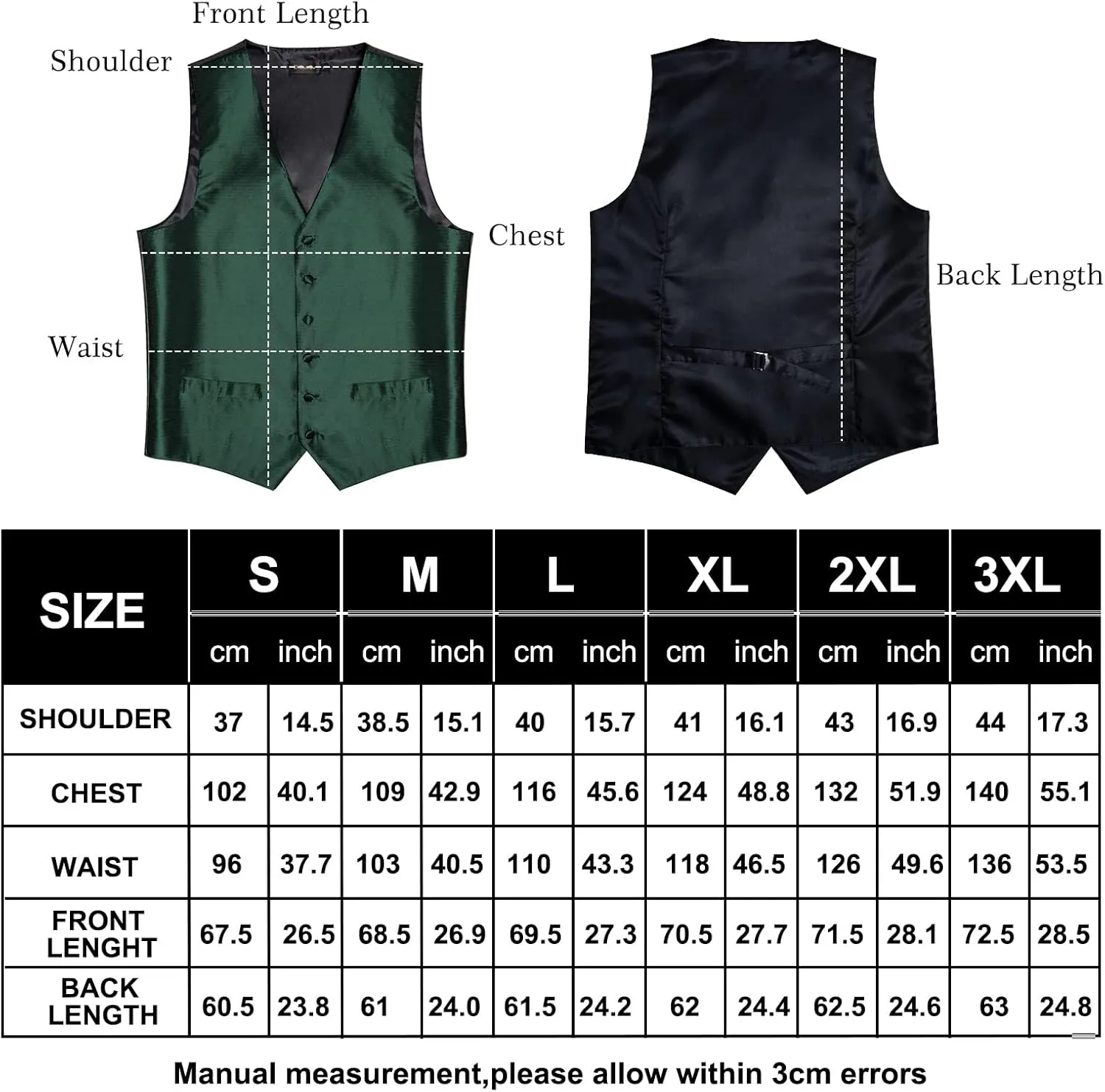 DiBanGu Men's Silk Paisley Vest and Necktie Set 6PCS Pre-tied Bow Tie Formal Waistcoat for Wedding Party