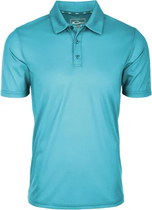 Drake Waterfowl Men's Performance Heather Short Sleeve Polo Shirt - Moisture-Wicking Quick Dry UPF Sun Protective Active Tee