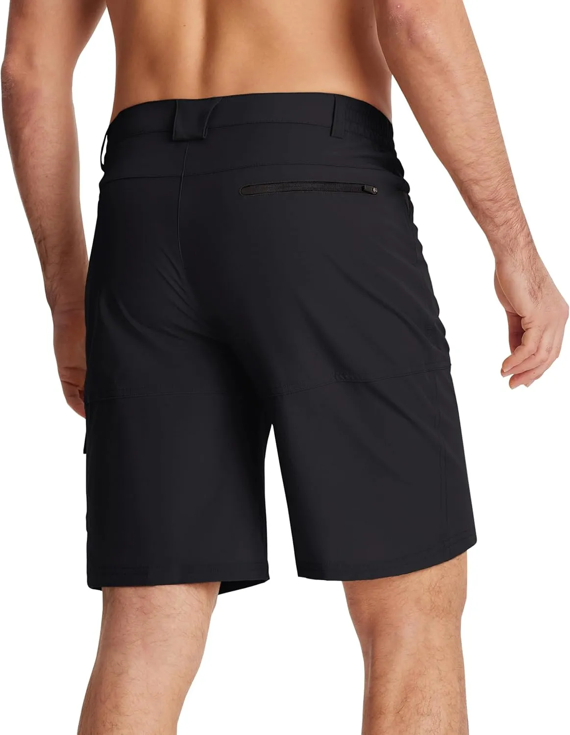 EKLENTSON Mens Outdoor Hiking Shorts Lightweight Quick Dry Casual Cargo Shorts Water Resistant with Pockets 10" Inseam