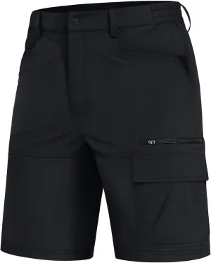 EKLENTSON Mens Outdoor Hiking Shorts Lightweight Quick Dry Casual Cargo Shorts Water Resistant with Pockets 10" Inseam
