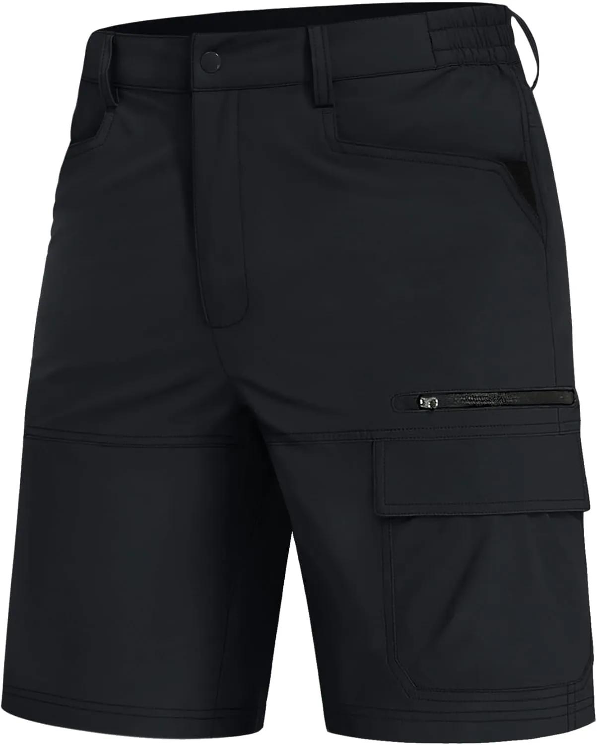 EKLENTSON Mens Outdoor Hiking Shorts Lightweight Quick Dry Casual Cargo Shorts Water Resistant with Pockets 10" Inseam