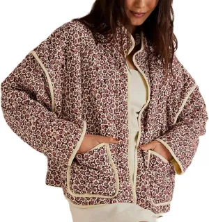 Faretumiya Women Open Front Puffer Jacket Vinatge Floral Crop Quilted Cardigan Y2k Patchwork Padded Coat Streetwear