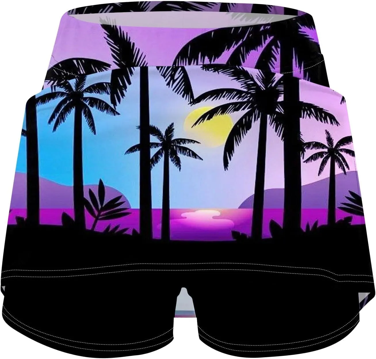 FlekmanArt Skirts for Women Skinny Sports Pants High Waist Biker Shorts Lightweight Workout Skorts Athletic Athletic Shorts