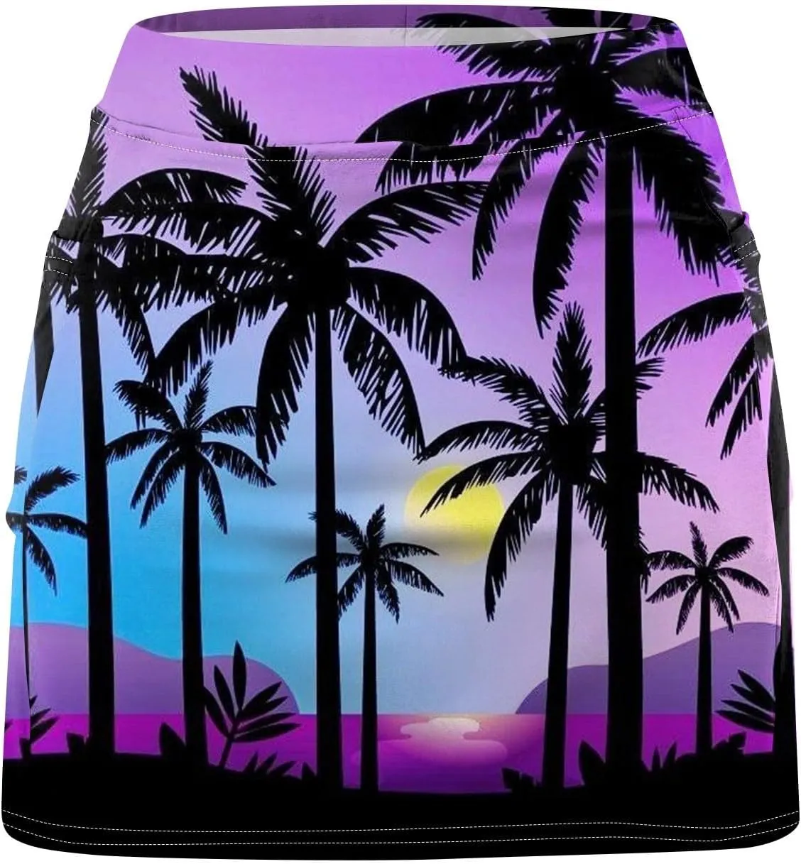 FlekmanArt Skirts for Women Skinny Sports Pants High Waist Biker Shorts Lightweight Workout Skorts Athletic Athletic Shorts