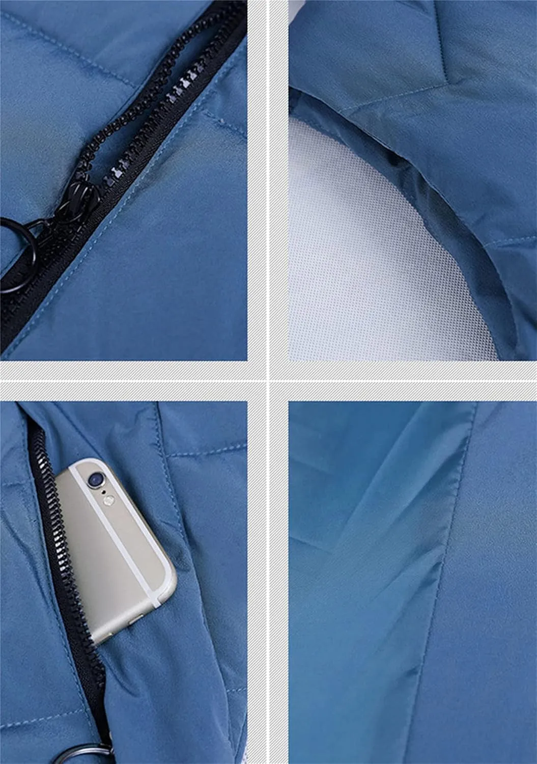 FLITAY Women Fall Winter Sleeveless Vest Coat Hooded Pocket Plus Size Vest Soft Lightweight Zipper Coat Vest