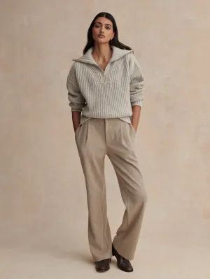Flora Half Zip Soft Sweater