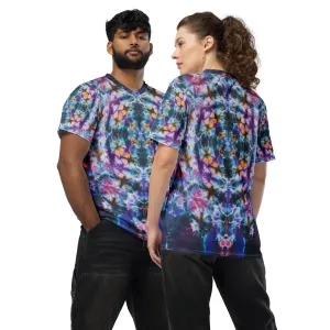 'Flowering Web' Recycled unisex sports jersey