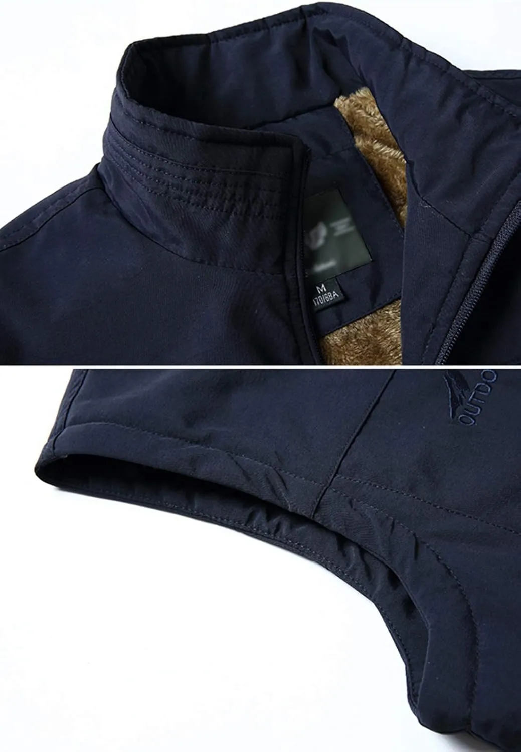 Flygo Men's Casual Lightweight Outdoor Travel Fishing Hunting Vest Jacket with Pockets