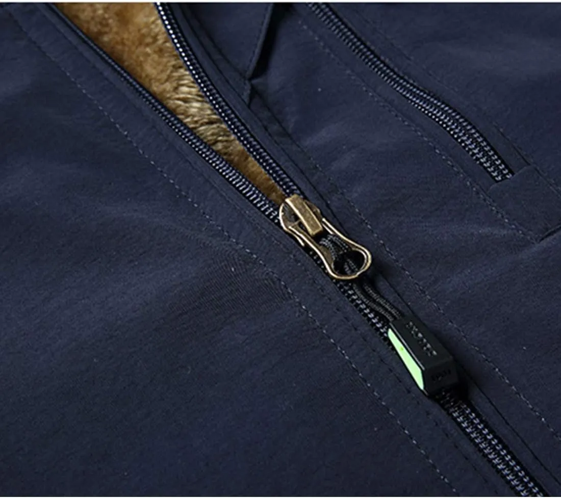 Flygo Men's Casual Lightweight Outdoor Travel Fishing Hunting Vest Jacket with Pockets