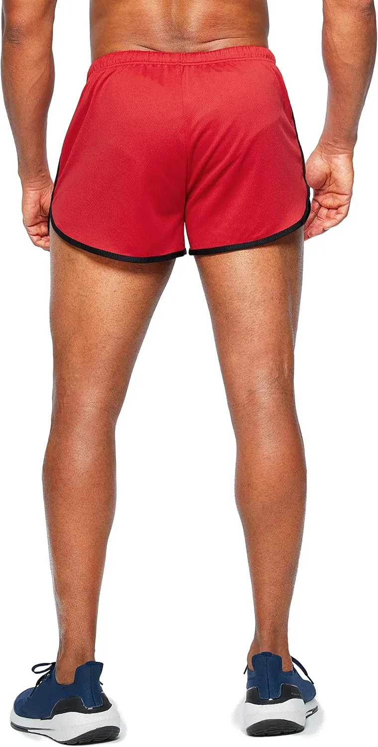 G Gradual Men's Running Shorts 3 Inch Quick Dry Gym Athletic Jogging Shorts with Zipper Pockets