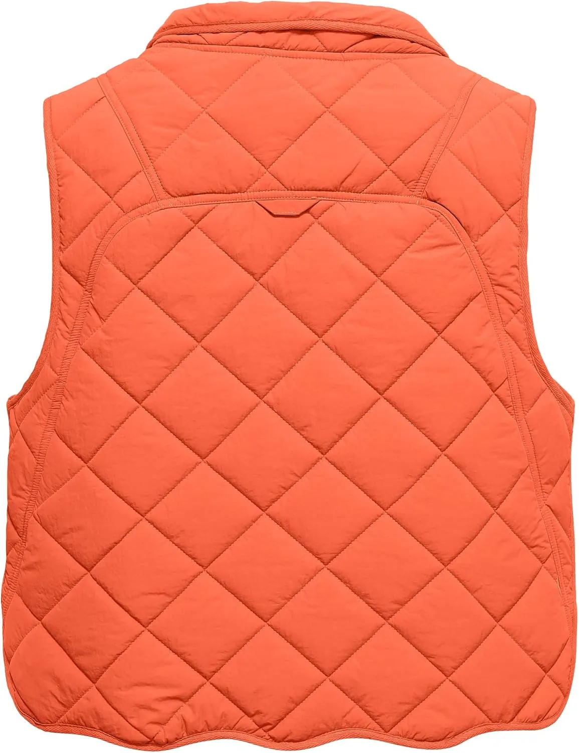 Gacaky Women's Puffer Vest Sleeveless Button Down Outerwear Warm Quilted Lightweight Down Winter Jackets Coats