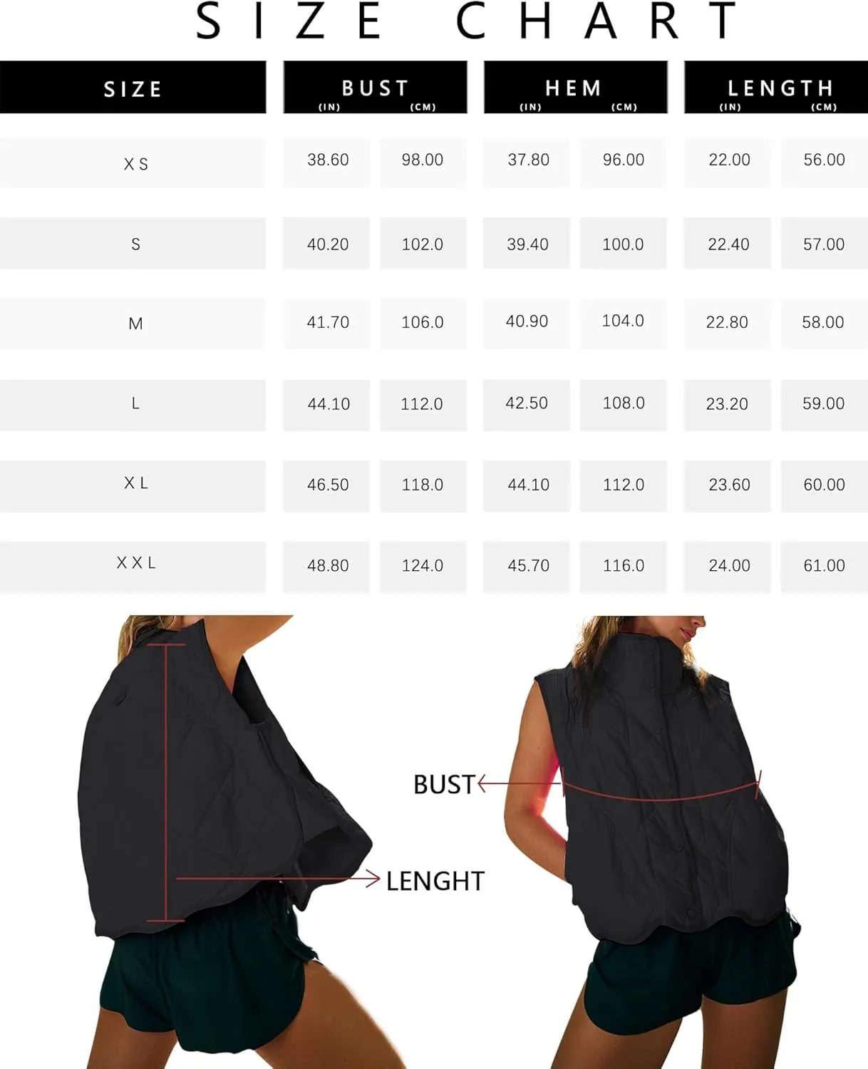 Gacaky Women's Puffer Vest Sleeveless Button Down Outerwear Warm Quilted Lightweight Down Winter Jackets Coats