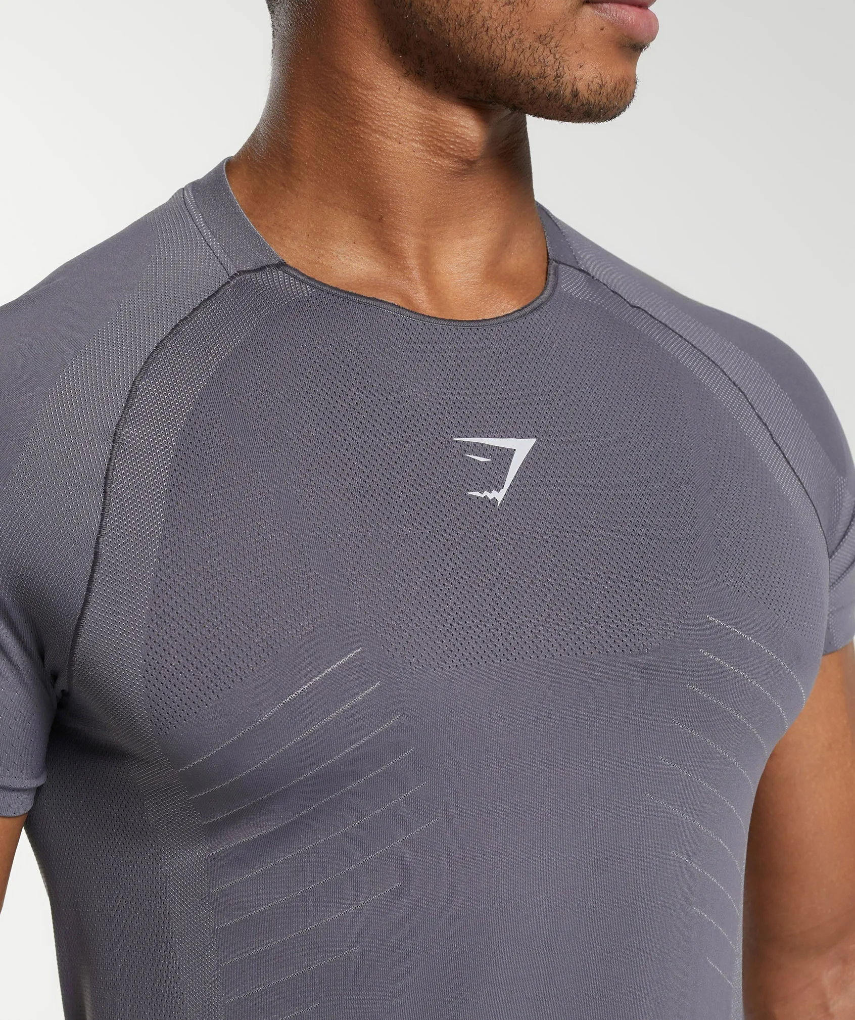 Gymshark Apex Seamless T-Shirt - Dark Grey/Light Grey