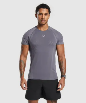 Gymshark Apex Seamless T-Shirt - Dark Grey/Light Grey