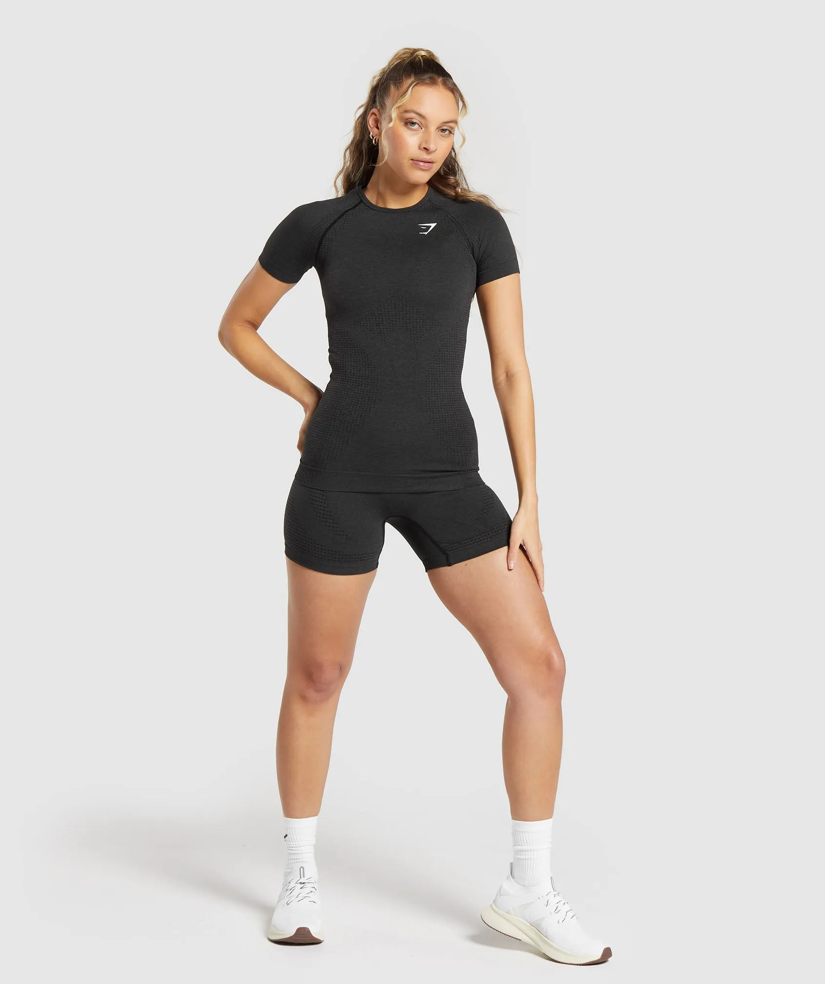 Gymshark Vital Seamless T-Shirt - Black Marl