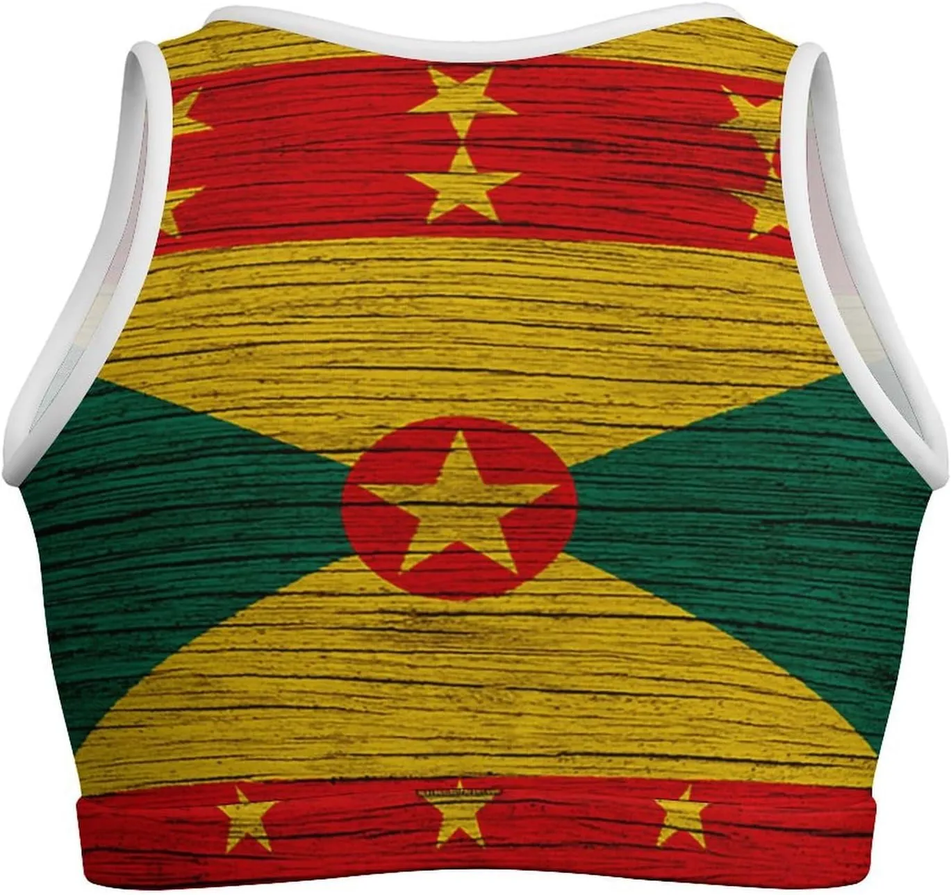 Haiti Flag Crop Tops for Women Workout Cropped Tank Top Soft Camisole Yoga Shirts Athletic Undershirts