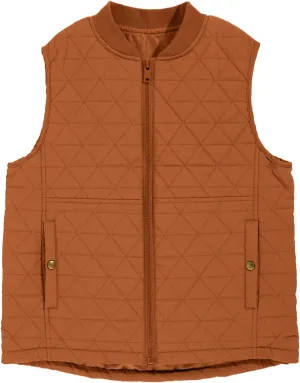 Haloumoning Boys Zip Up Puffer Vest Kids Lightweight Quilted Sleeveless Jackets Outerwear with Pockets 4-14 Years