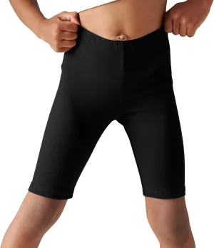 Haloumoning Girls Bike Shorts Kids Athletic Volleyball Shorts Comfy Under Dress Dance Short Leggings 5-14 Years
