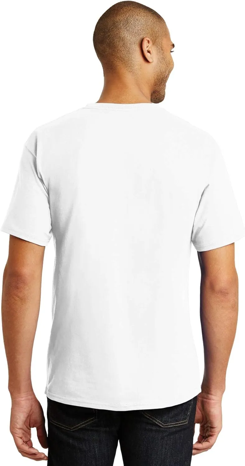 Hanes Men's Beefy-t T-Shirt, Classic Heavyweight Cotton Tee, 1 Or 2 Pack, Available in Tall Sizes
