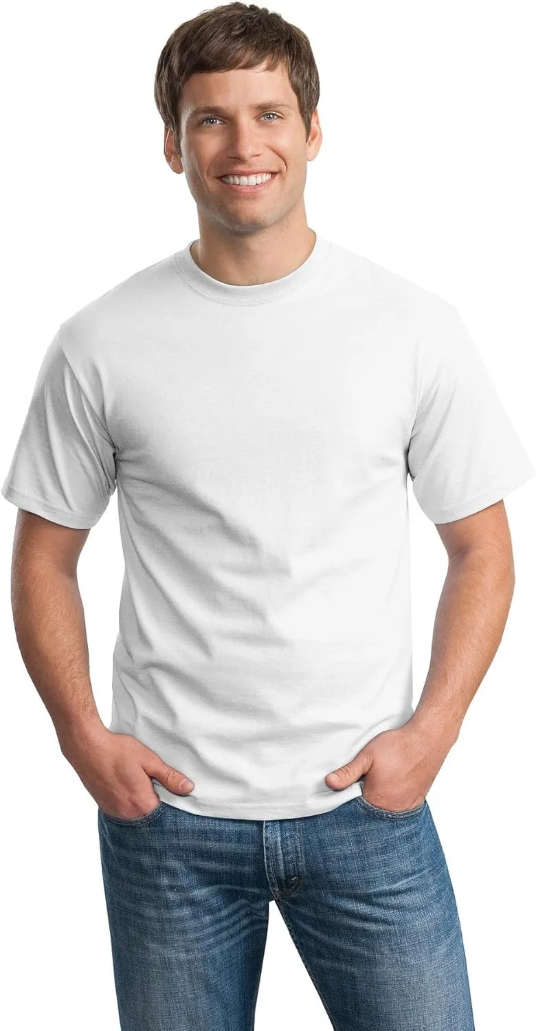 Hanes Men's Beefy-t T-Shirt, Classic Heavyweight Cotton Tee, 1 Or 2 Pack, Available in Tall Sizes