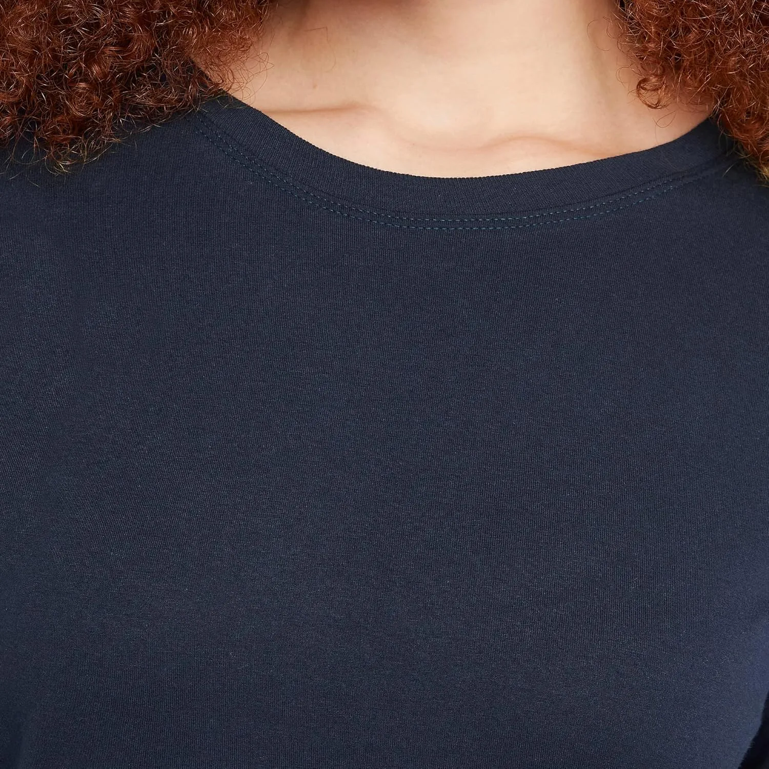 Hanes Women's Long Sleeve Cotton T-Shirt, Lightweight Crewneck Tee for Women, Modern Fit