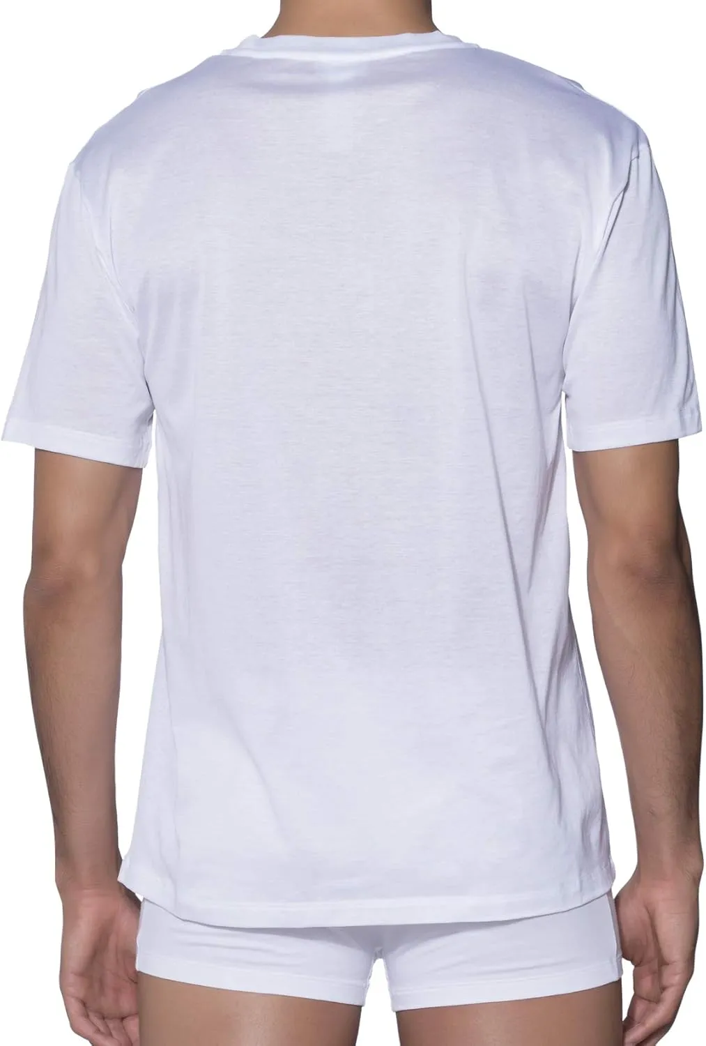 Hanro Men's Cotton Sporty v-Neck Shirt