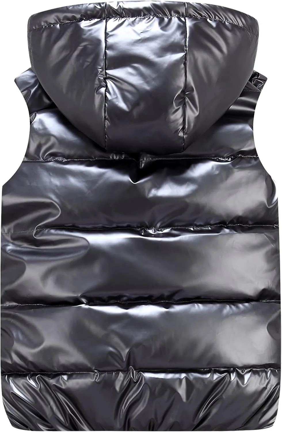 Happy Cherry Kids Winter Down Vest Hooded Vest Zip Windproof Padded Vest Jacket With Pockets
