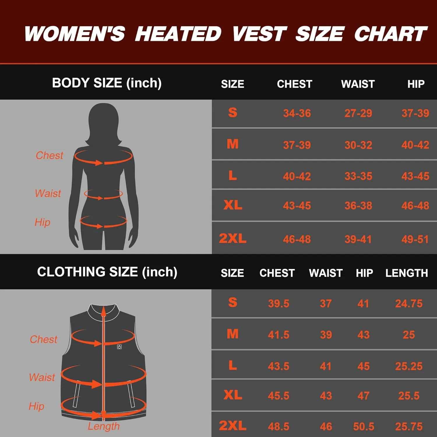 Heated Vest for Women with 12V 10000mAh Battery Pack, Women's Lightweight Electric Heating Vest Liner Winter Outdoor