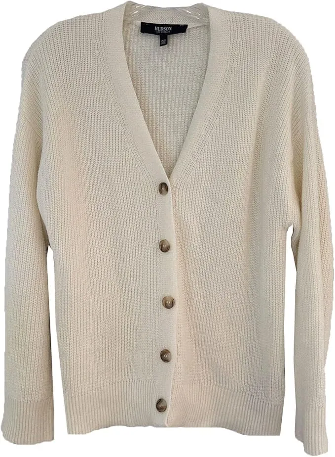 Hudson Women's Cotton Buttondown Cardigan Sweater