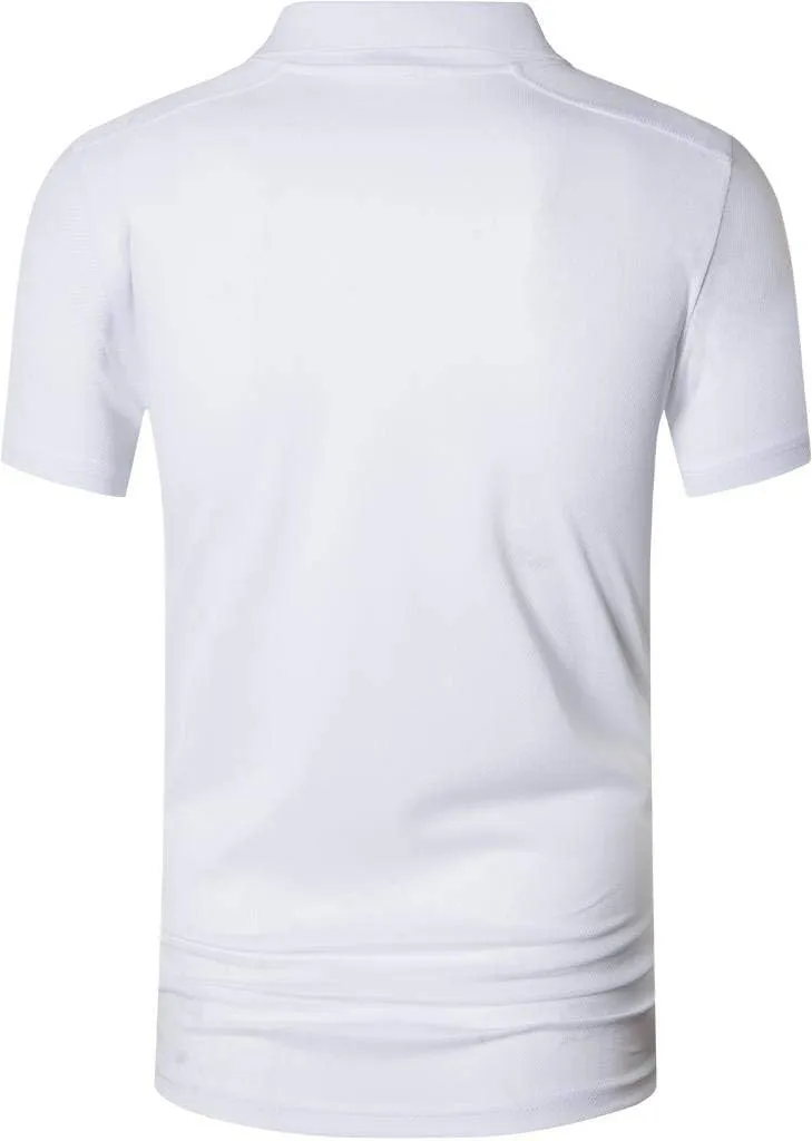 jeansian Men's 3 Packs Ourdoor Sport Quick Dry Polo T-Shirt Tee Tshirt Golf Tennis Bowling Fit LSL195