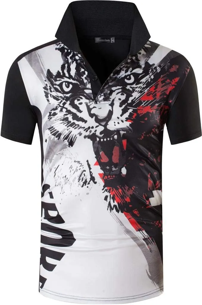 jeansian Men's 3 Packs Ourdoor Sport Quick Dry Polo T-Shirt Tee Tshirt Golf Tennis Bowling Fit LSL195