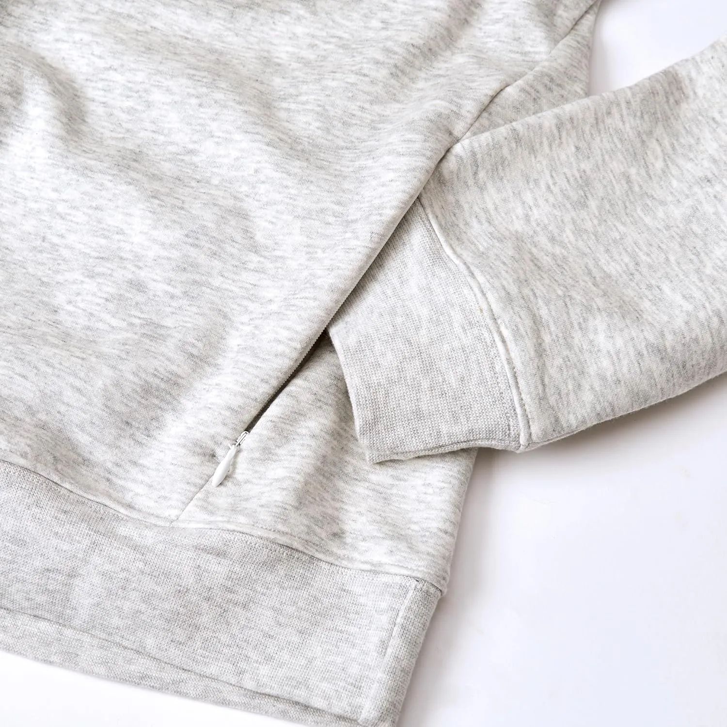 KADI Women's Hoodie, Oversized Fleece Long Sleeve Basic Pullover Sweatshirt with Zipper Pockets