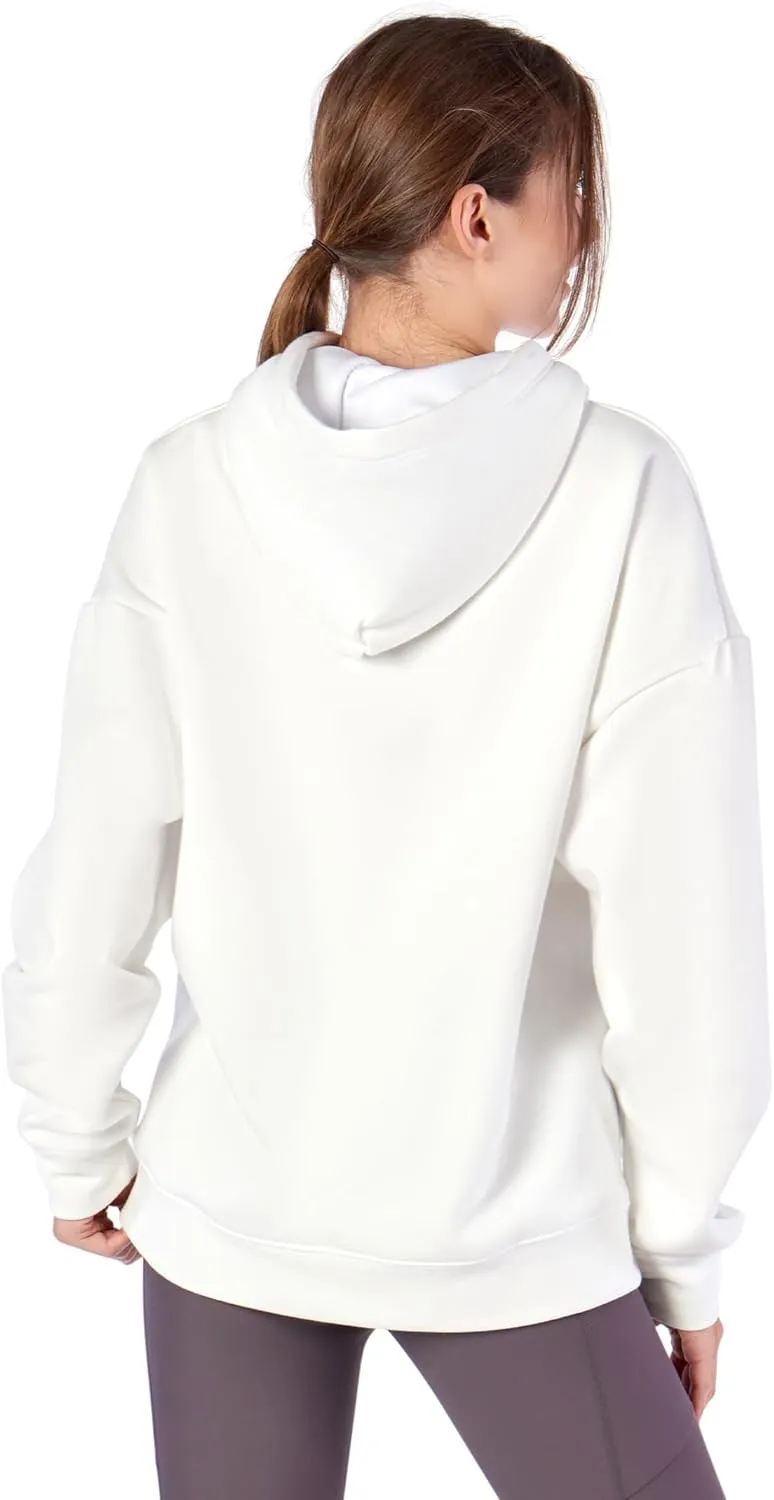 KADI Women's Hoodie, Oversized Fleece Long Sleeve Basic Pullover Sweatshirt with Zipper Pockets