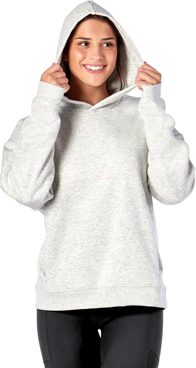 KADI Women's Hoodie, Oversized Fleece Long Sleeve Basic Pullover Sweatshirt with Zipper Pockets