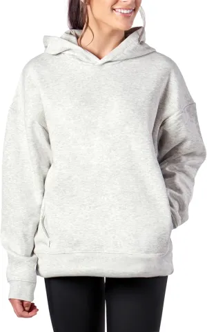 KADI Women's Hoodie, Oversized Fleece Long Sleeve Basic Pullover Sweatshirt with Zipper Pockets