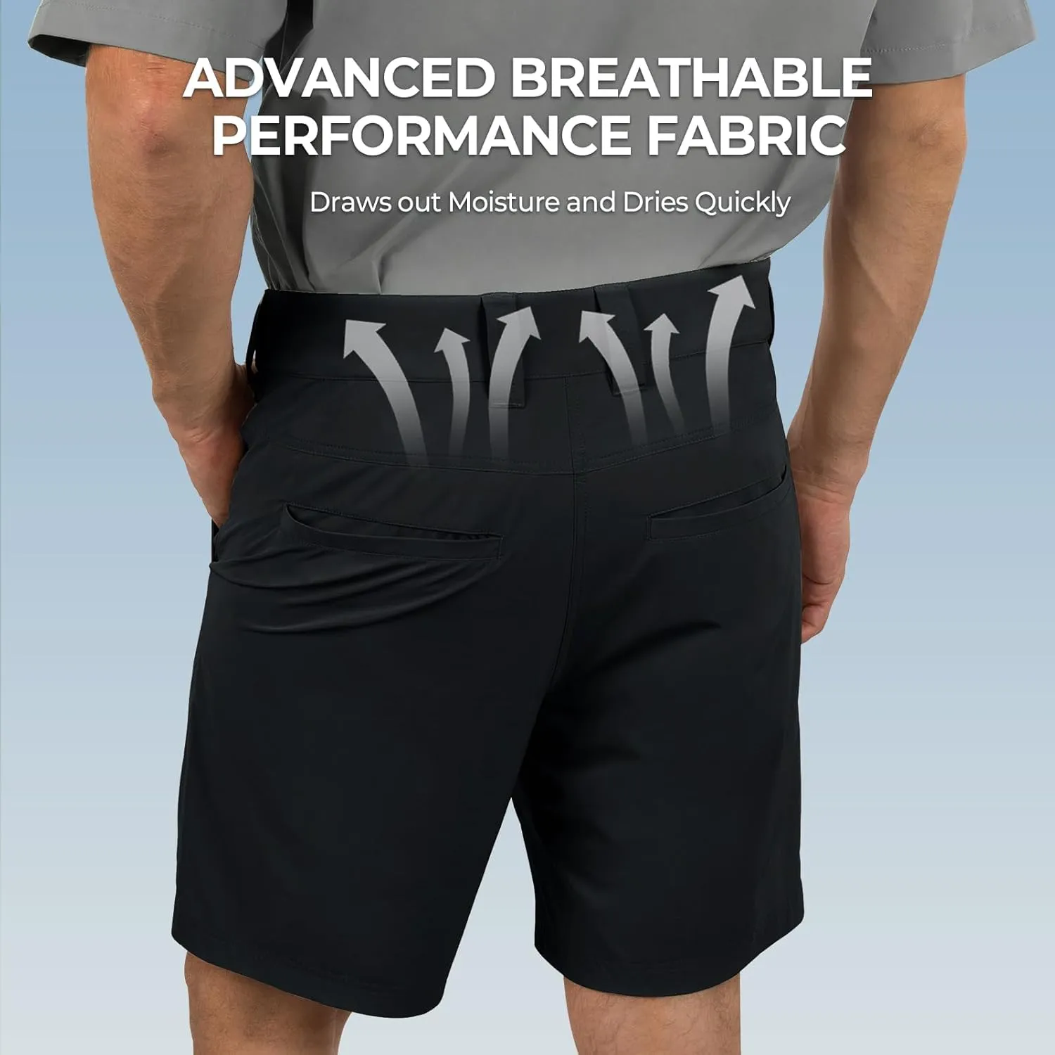 KastKing Cool Caster Men's Fishing Shorts, UPF 50  Hiking Shorts, 10.5 and 7.5 Available, Water Repellent, 4-Way Stretch