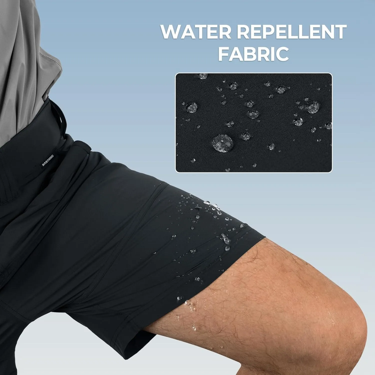 KastKing Cool Caster Men's Fishing Shorts, UPF 50  Hiking Shorts, 10.5 and 7.5 Available, Water Repellent, 4-Way Stretch