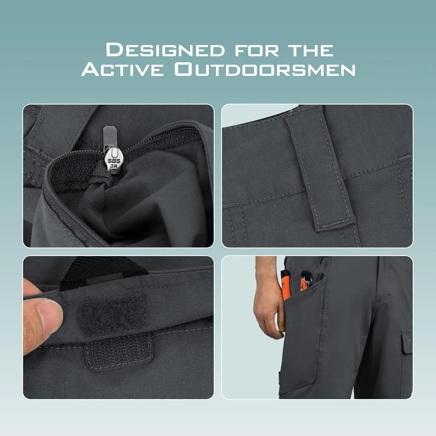 KastKing Rekon Men's Fishing Cargo Shorts, Quick Dry Casual Hiking Shorts for Men, Travel Golf Camping Tactical