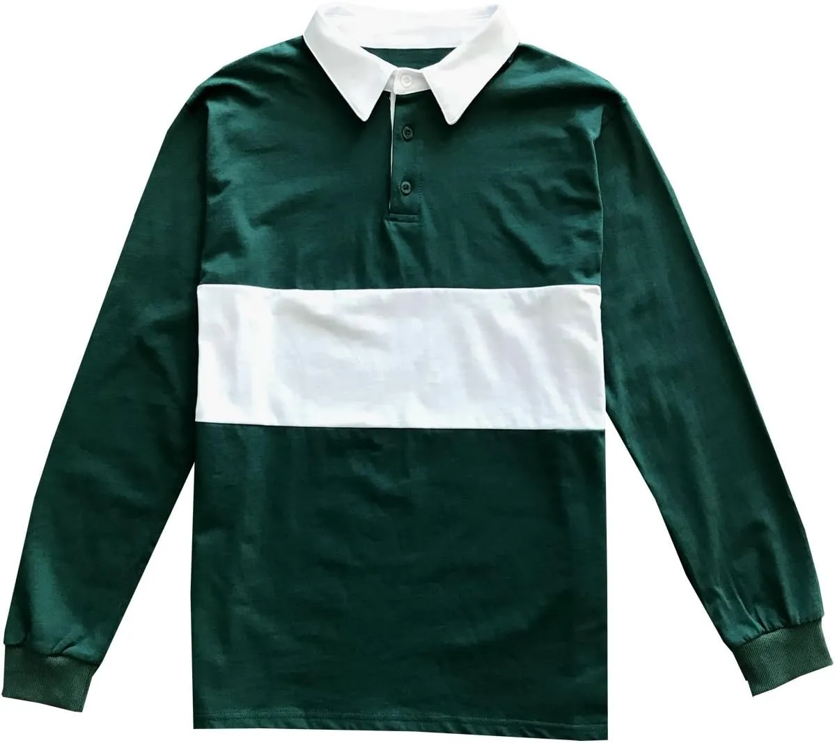 Kings Of NY Classic Mens Long Sleeve Sports Polo Rugby Shirt