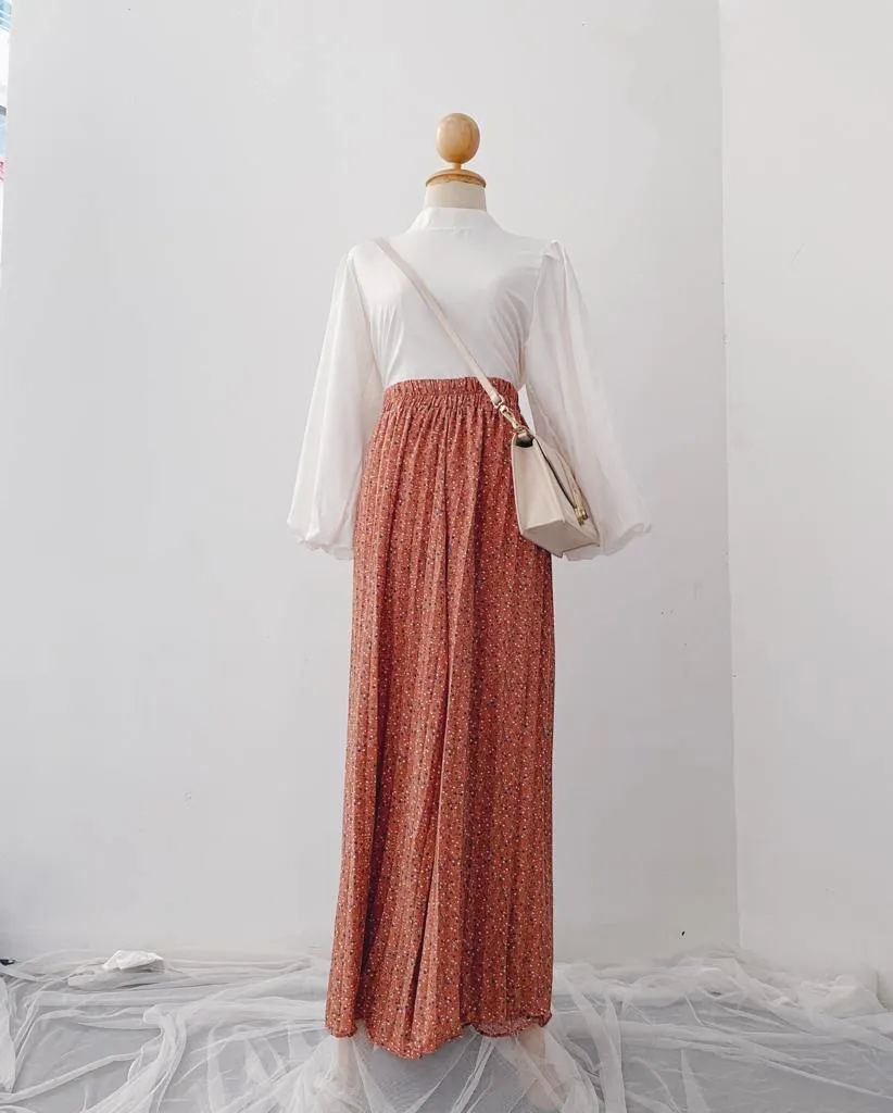 Korean Pleated pants - Floral