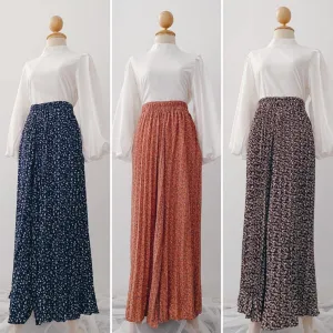 Korean Pleated pants - Floral