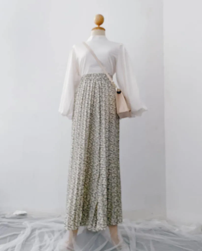 Korean Pleated pants - Floral