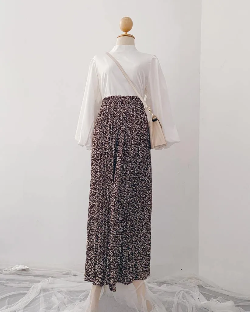 Korean Pleated pants - Floral
