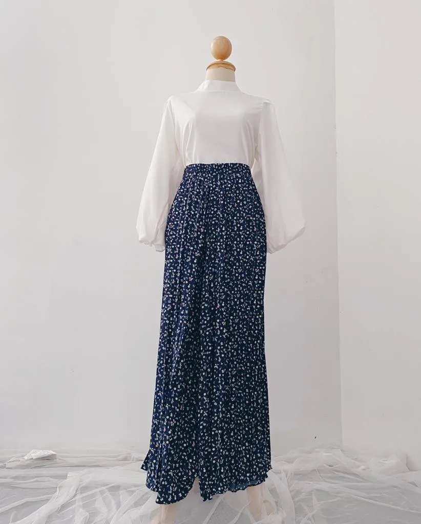 Korean Pleated pants - Floral