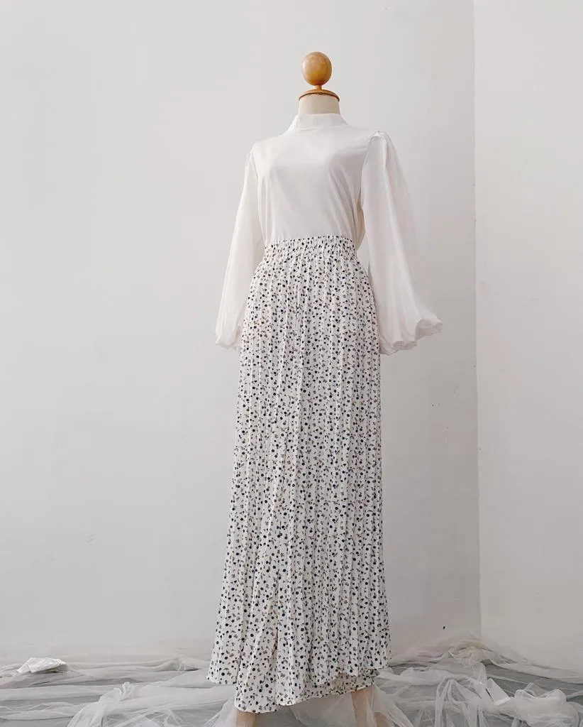 Korean Pleated pants - Floral