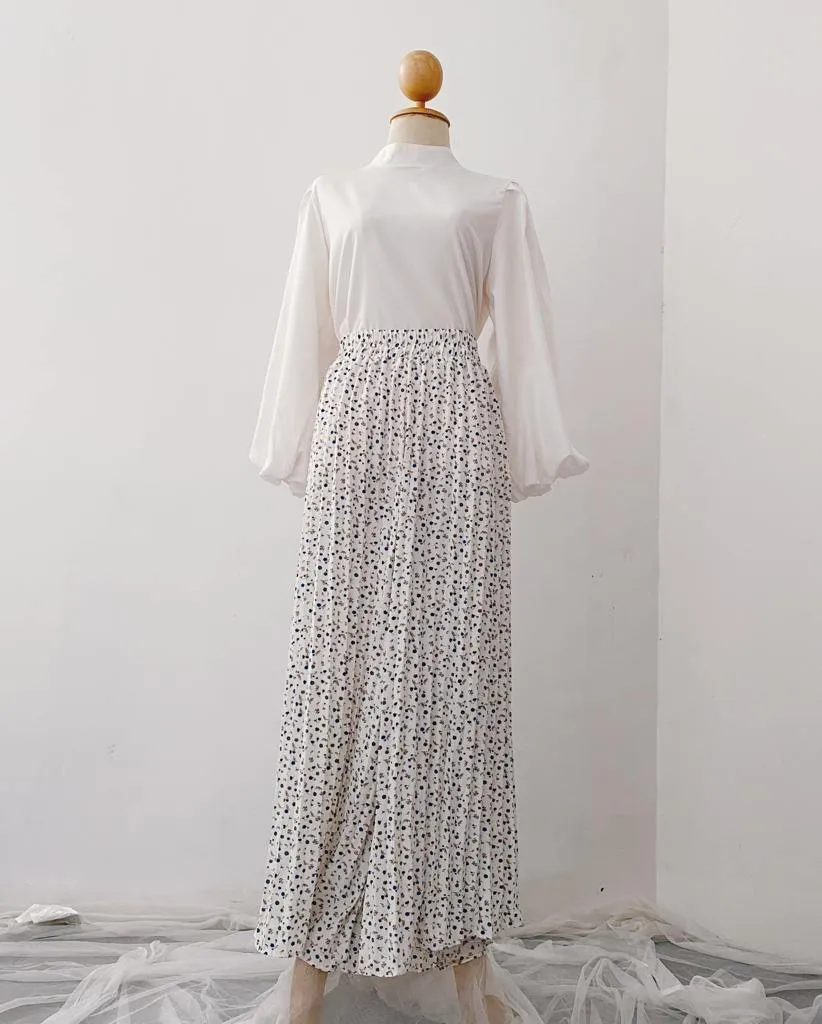 Korean Pleated pants - Floral